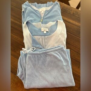Carol Hochman Heavenly Soft 3 piece Sleepwear/Loungewear Set-2X Jacket, Top Pant